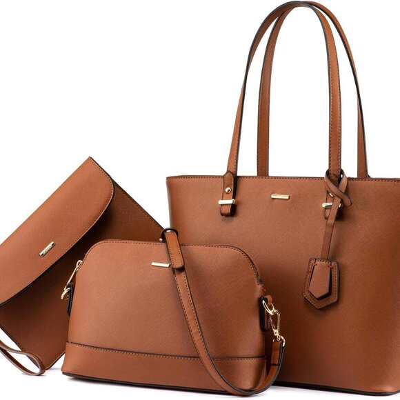 Handbags for Women Shoulder Bags Tote Satchel Hobo 3pcs Purse Set - Picture 1 of 7